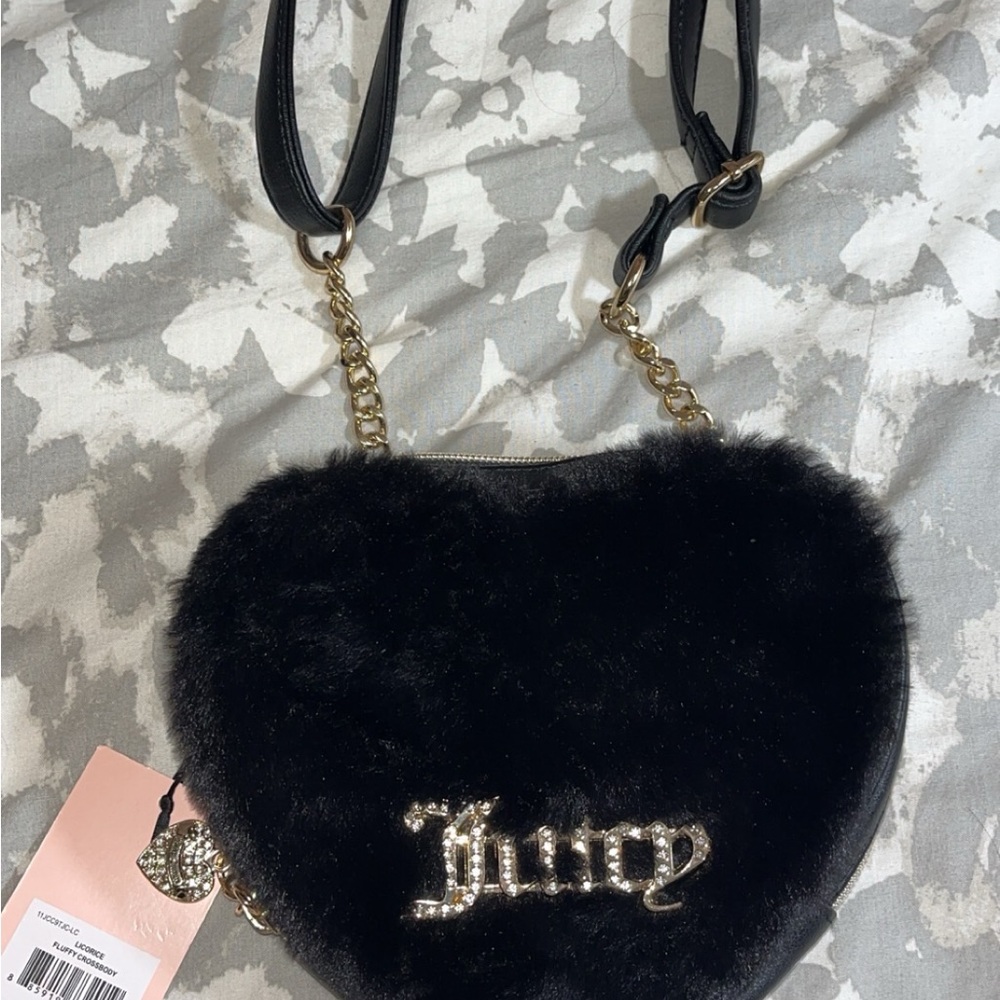 Juicy Couture Black Heart-Shaped Bag